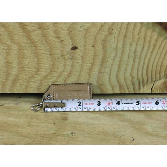 Coach Hang Tag Tan Leather Replacement Bag Satchel Crossbody Tote - Picture 3 of 3